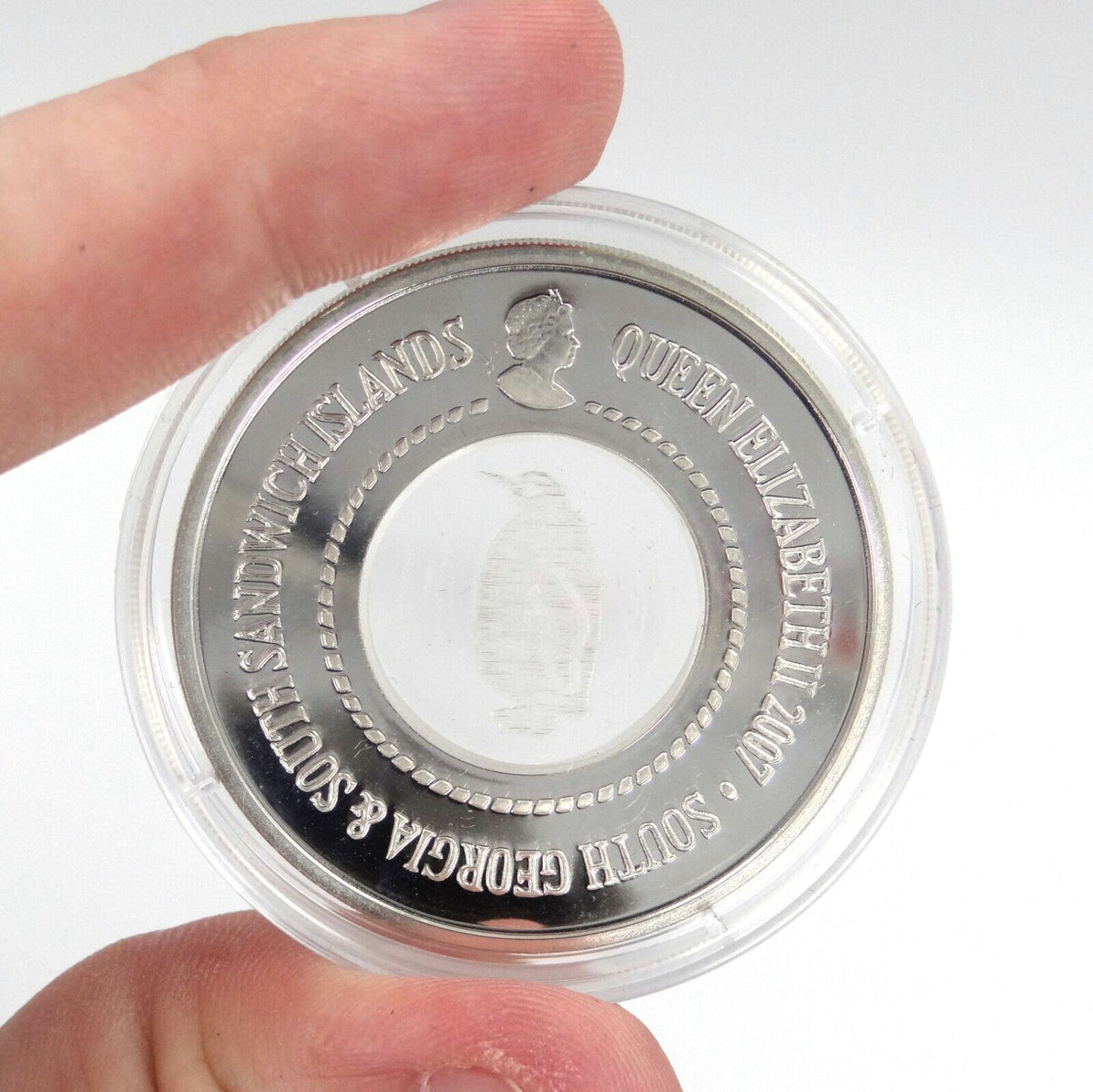 23.45g Silver Coin 2007 South Georgia Sandwich Islands Penguins of the Antarctic-classypw.com-6