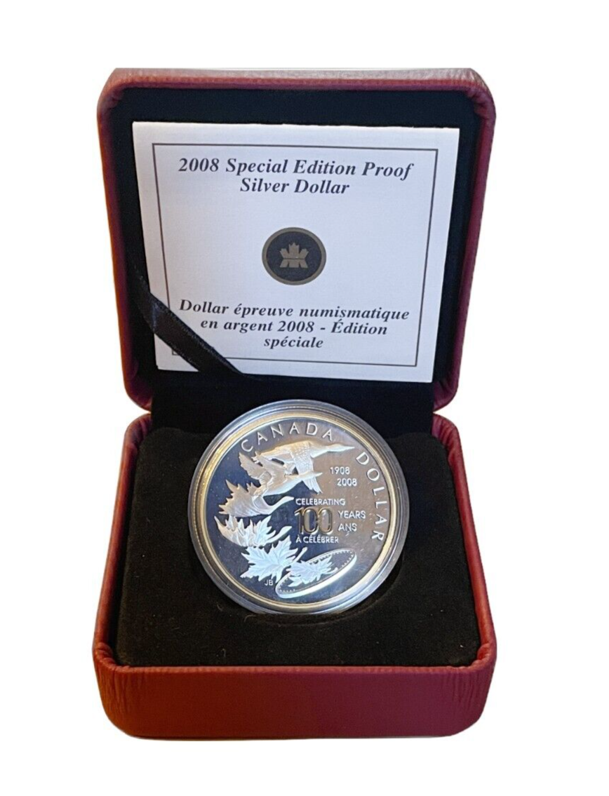 25.18g Silver Coin 2008 $1 Canada Special Edition Proof Silver Dollar Maple Loon-classypw.com-3