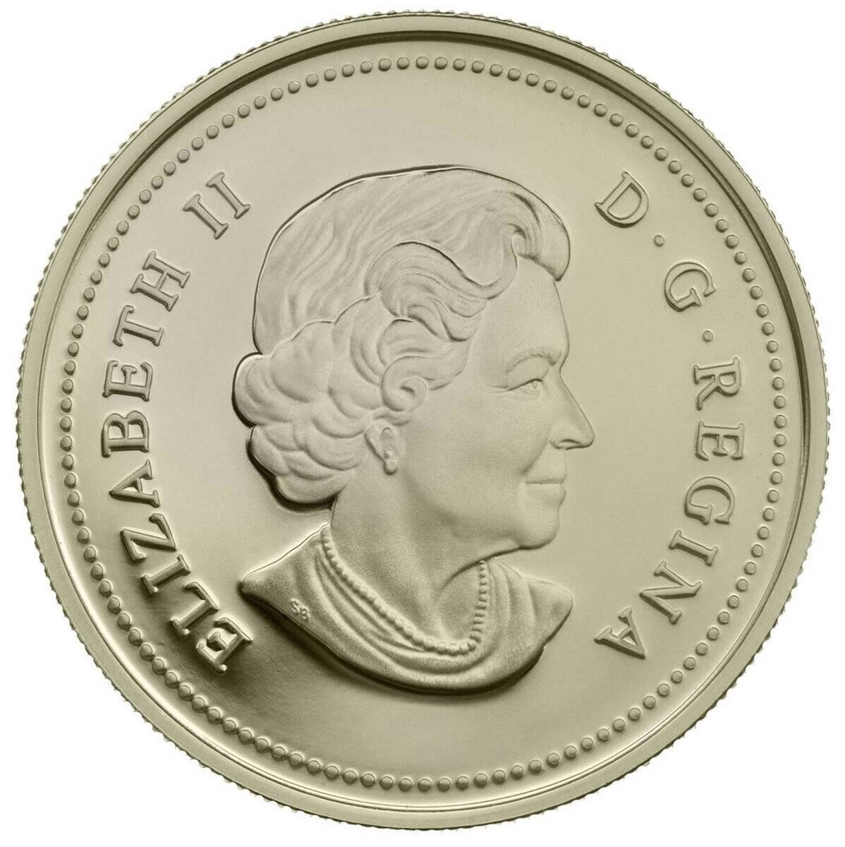25.3g Silver Coin 2009 Canada $8 Sterling Maple of Wisdom Swarovski Dragon-classypw.com-5