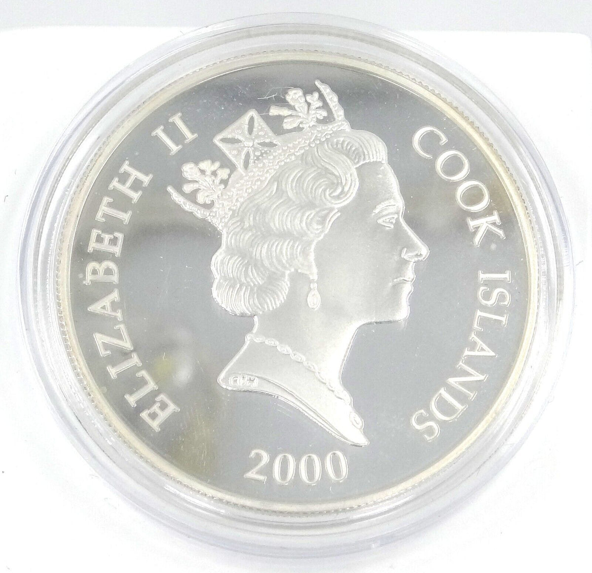 25g Silver Coin 2000 $5 Cook Islands Marine Life Protection Comber Fish-classypw.com-2
