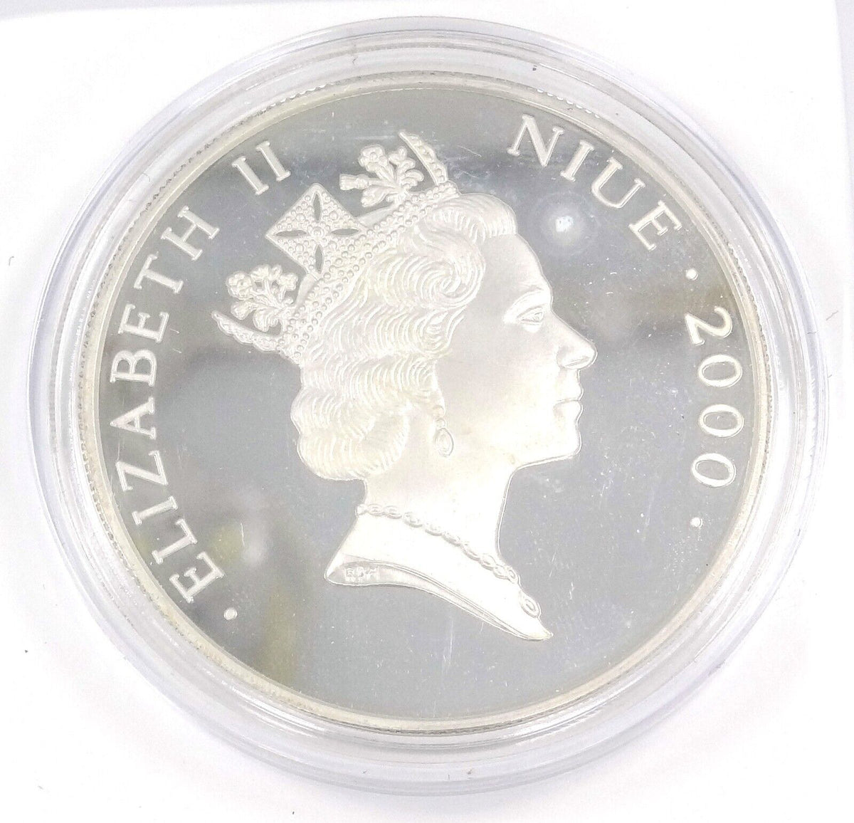 25g Silver Coin 2000 $5 Niue Marine Life Protection Yellow Duke Fish-classypw.com-2