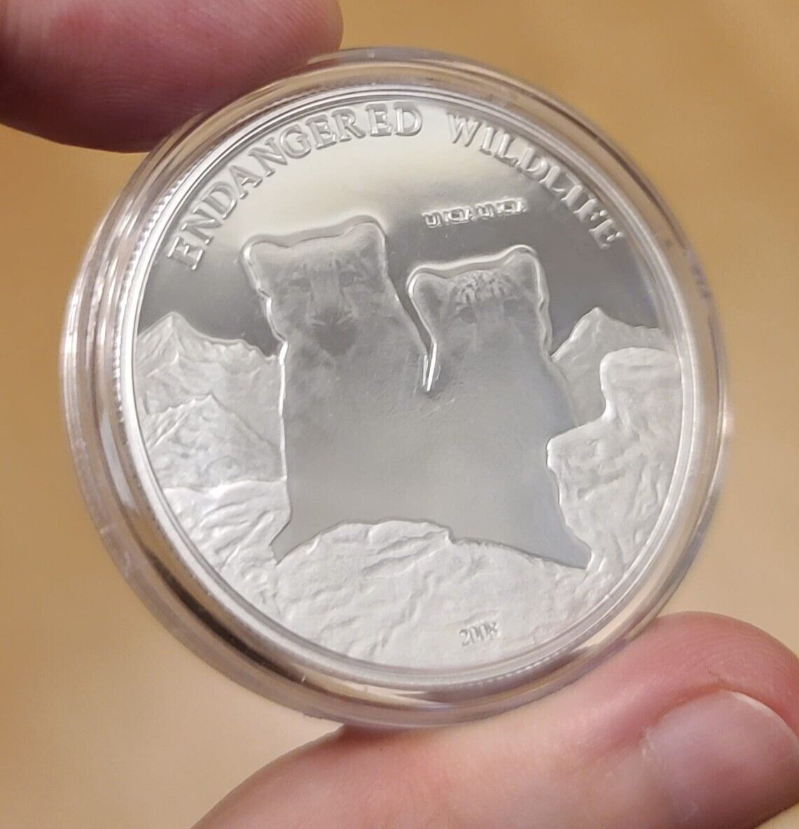 25g Silver Coin 2008 Mongolia 500 Togrog Endangered Wildlife Snow Leopard Uncia-classypw.com-4