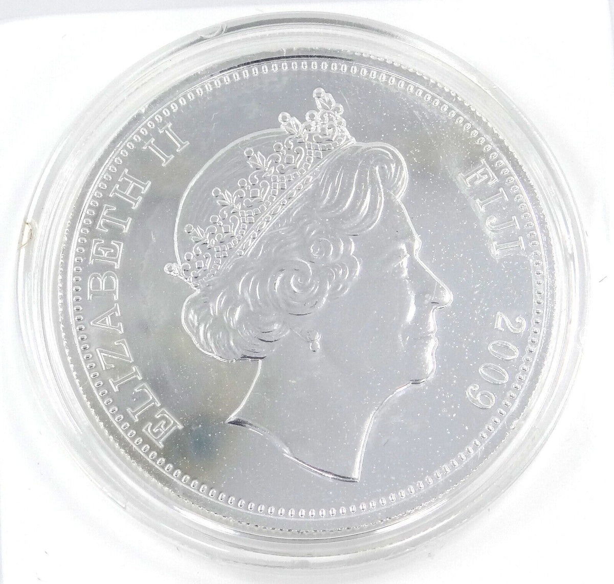 25g Silver Coin 2009 Fiji $1 Tropical Fish of Fiji Copperband Butterflyfish-classypw.com-2