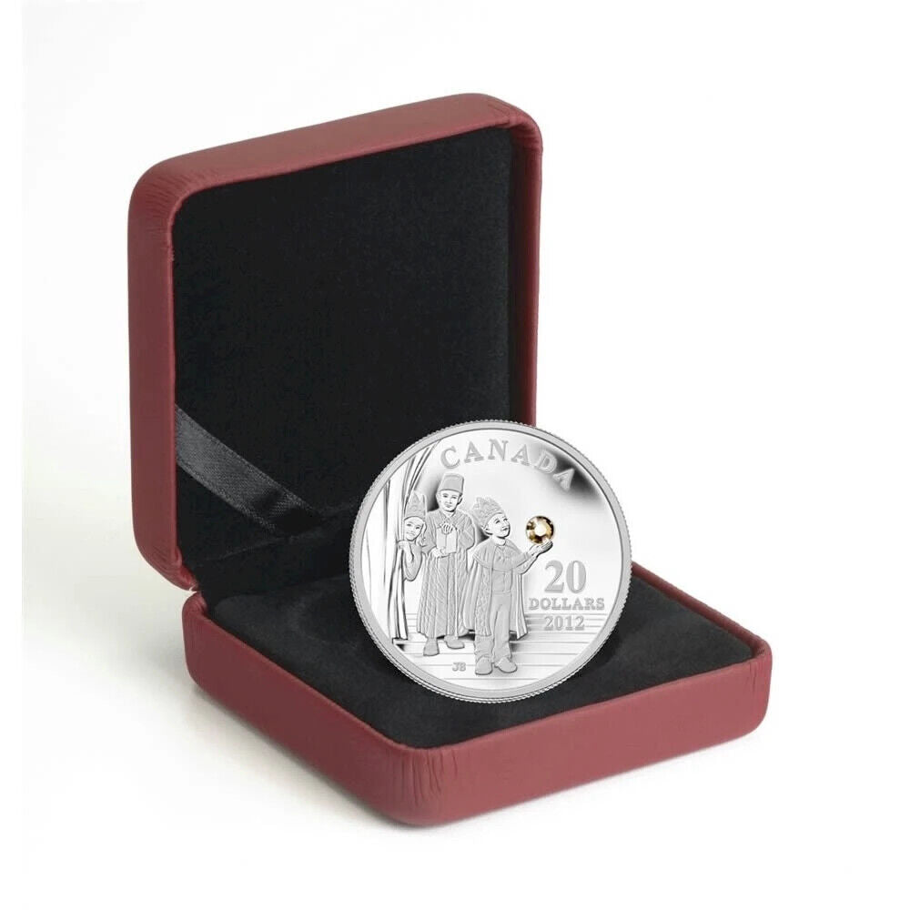 28.02g Silver Coin 2012 Canada $20 Silver Holiday Crystal The Three Wise Men-classypw.com-4