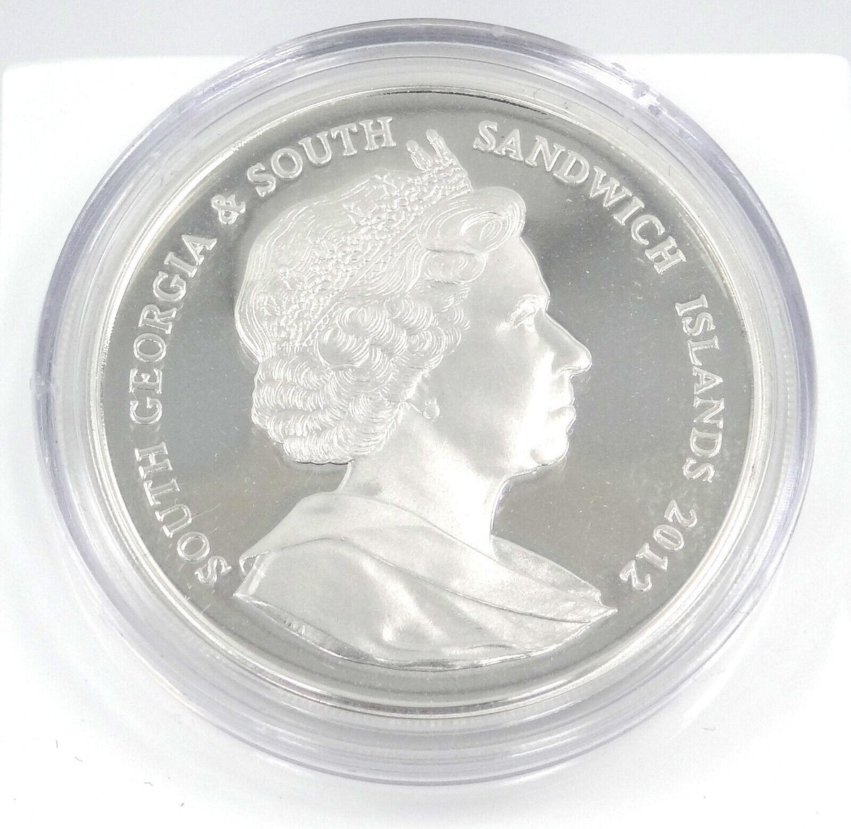 28.28g Silver Coin 2012 South Georgia Sandwich Islands King Penguin Pobjoy Mint-classypw.com-3