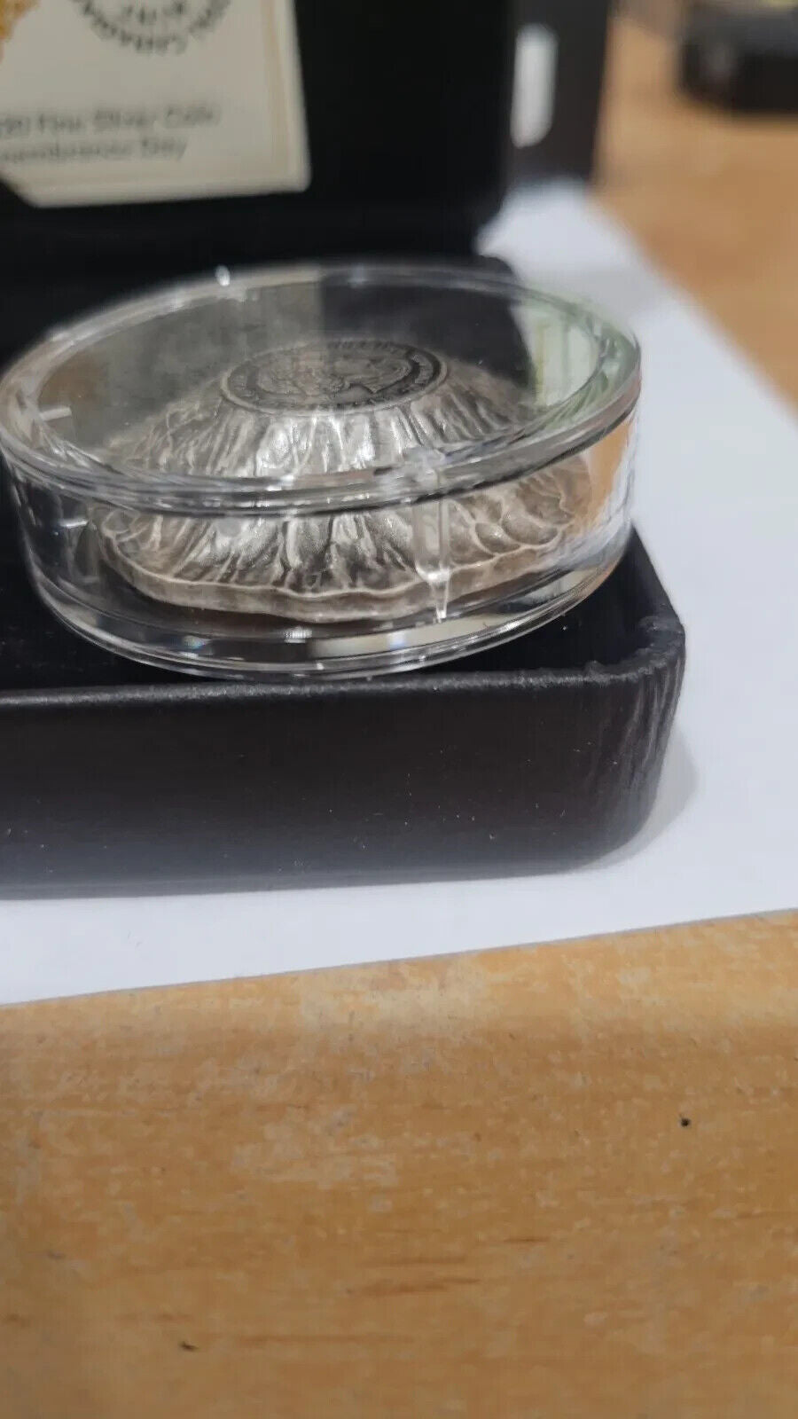 28.50g Silver Coin 2020 $20 Remembrance Day Poppy Flower Shaped Curved Coin-classypw.com-5