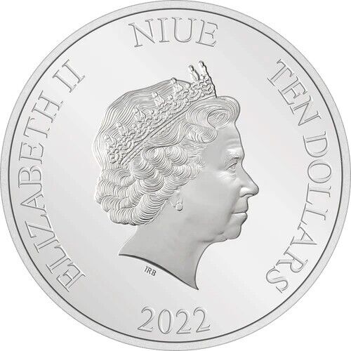 3 Oz Silver Coin 2022 Niue $10 Star Wars Death Star Silver Proof Coin