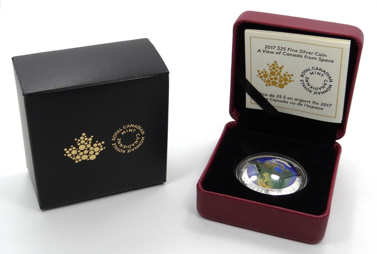 30.75g Silver Coin 2017 Canada $25 A View of Canada from Space Glow in the Dark-classypw.com-7