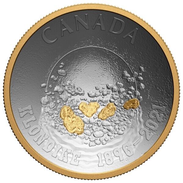 30.75g Silver Coin 2021 Canada $25 125th Anniversary of the Klondike Gold Rush-classypw.com-1