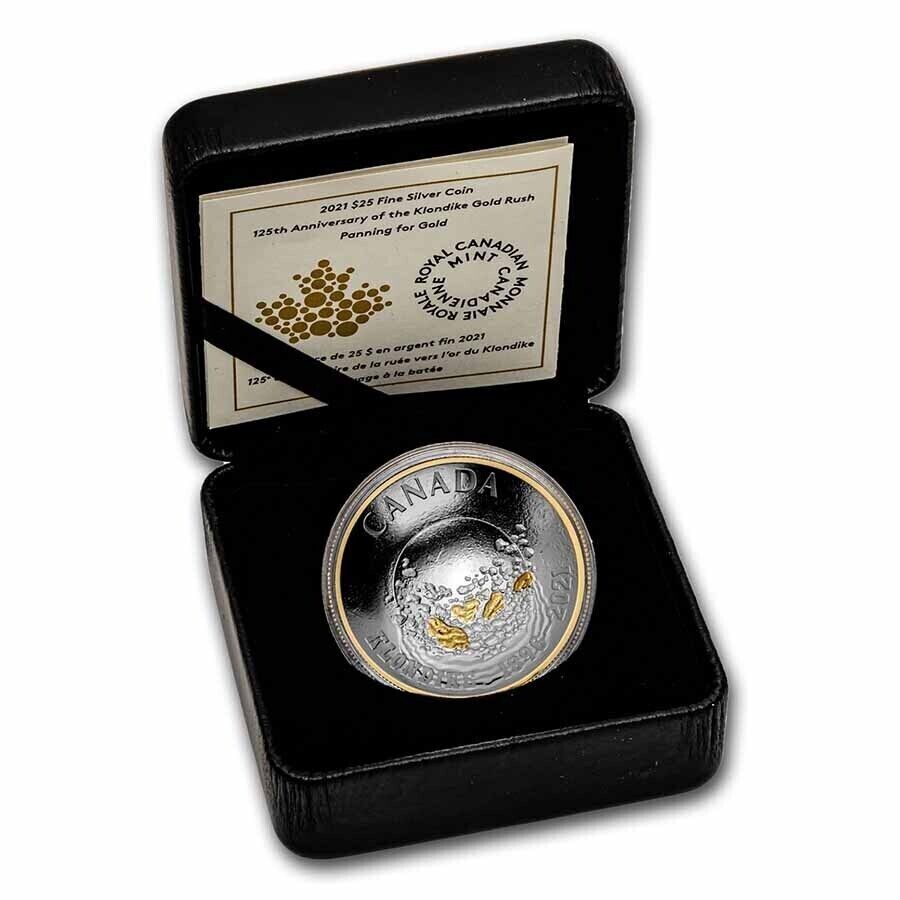 30.75g Silver Coin 2021 Canada $25 125th Anniversary of the Klondike Gold Rush-classypw.com-8