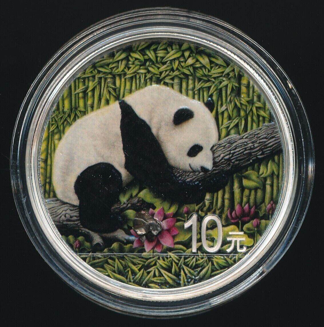 30g Silver Coin 2016 10 Yuan China Chinese Panda Nantan Meteorite Color Coin-classypw.com-2