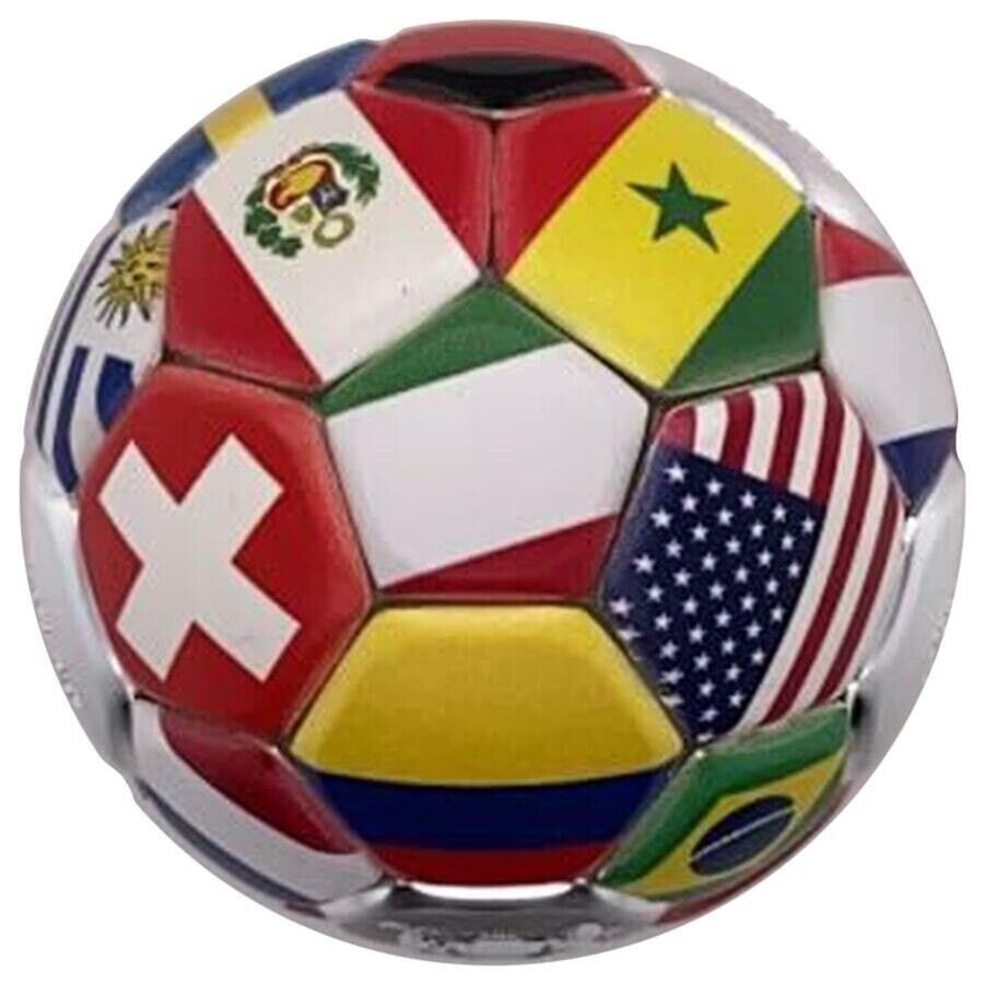 30g Silver Coin 2022 Chad 5000 Francs CFA Country Flags Soccer Ball Spherical