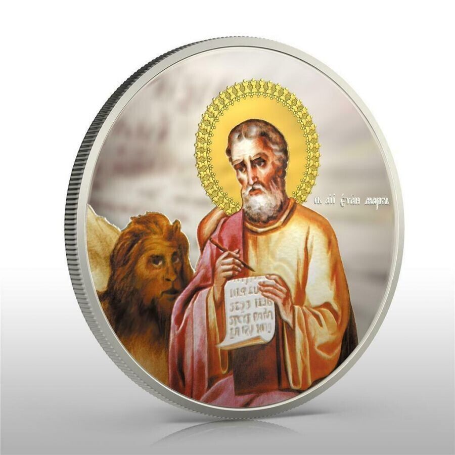 4 X 1 Oz Silver Coin 2011 $2 Orthodox Shrines - The Evangelists proof color set-classypw.com-10