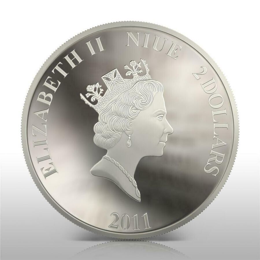 4 X 1 Oz Silver Coin 2011 $2 Orthodox Shrines - The Evangelists proof color set-classypw.com-11