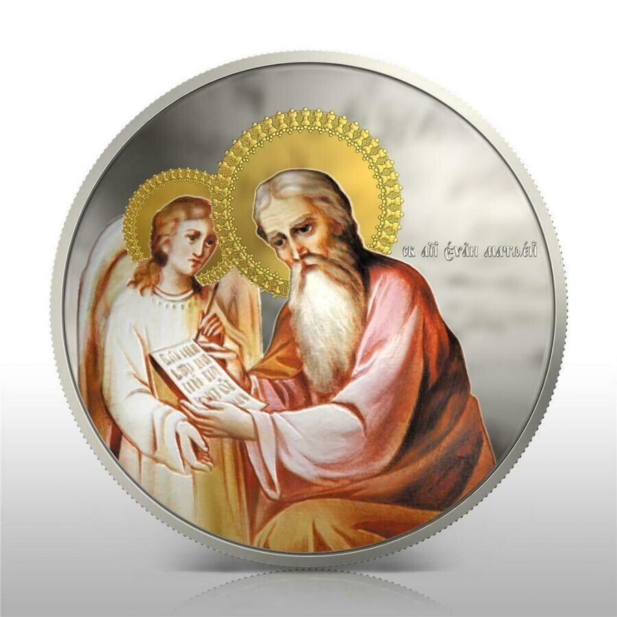 4 X 1 Oz Silver Coin 2011 $2 Orthodox Shrines - The Evangelists proof color set-classypw.com-5