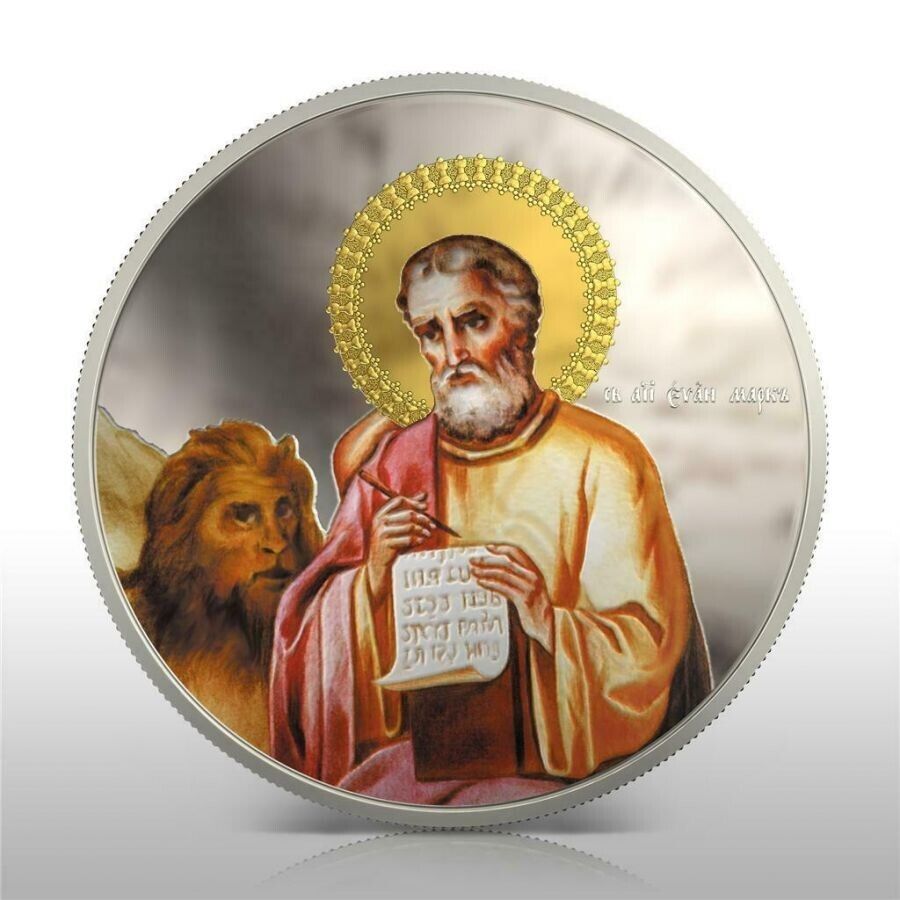 4 X 1 Oz Silver Coin 2011 $2 Orthodox Shrines - The Evangelists proof color set-classypw.com-9