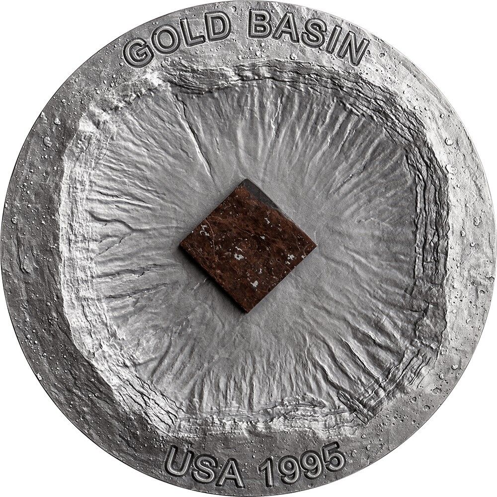 50g Silver Coin 2023 Cameroon 2000 Francs CFA Meteorite Geography - Gold Basin-classypw.com-1