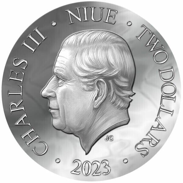 50g Silver Coin 2023 Niue $2 The Fire Drake Dragon Ultra High Relief Antiqued-classypw.com-5