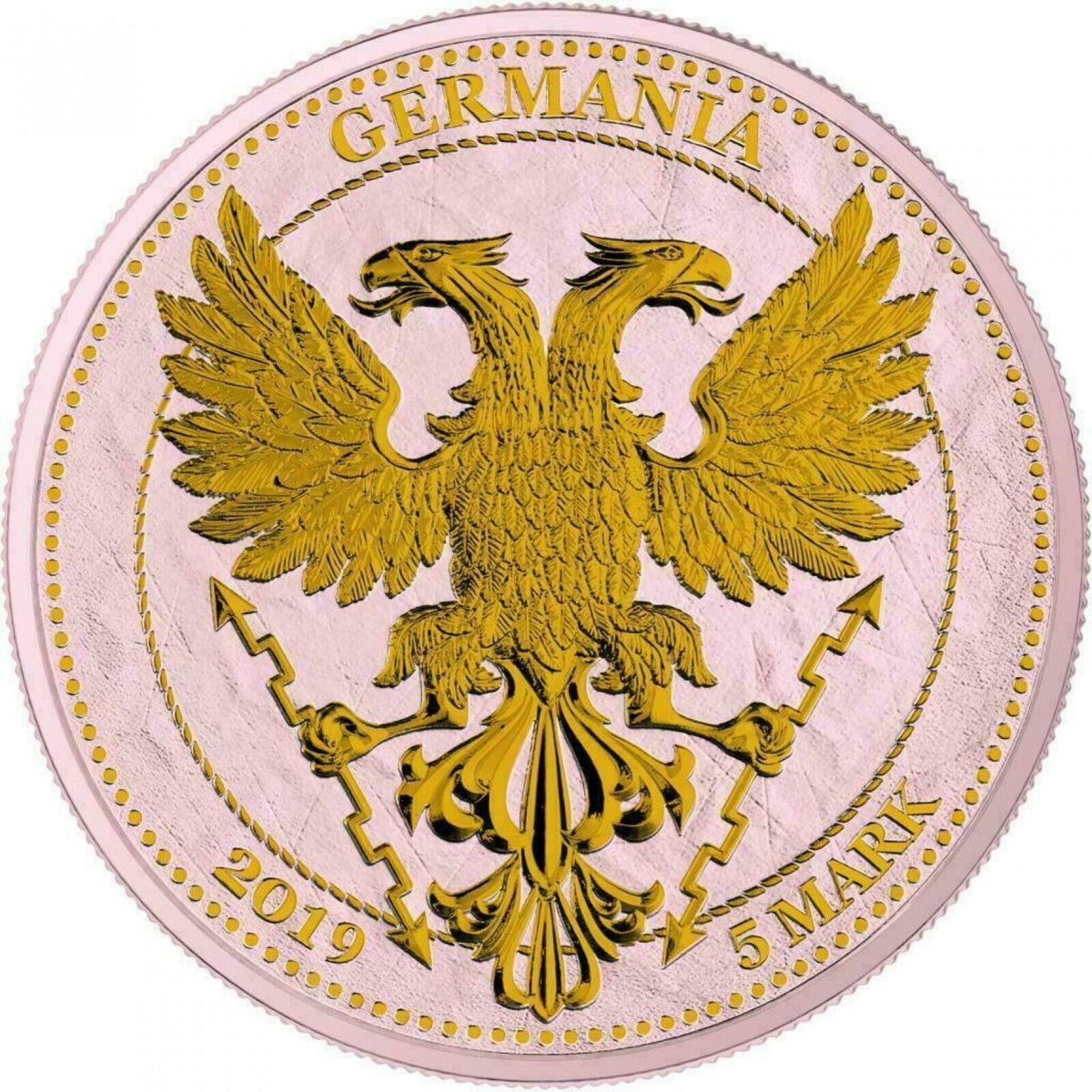 6 - 1 Oz Silver Coin 2019 5 Mark Germania Oak Leaf Bejeweled Gingerbread Man Set-classypw.com-10