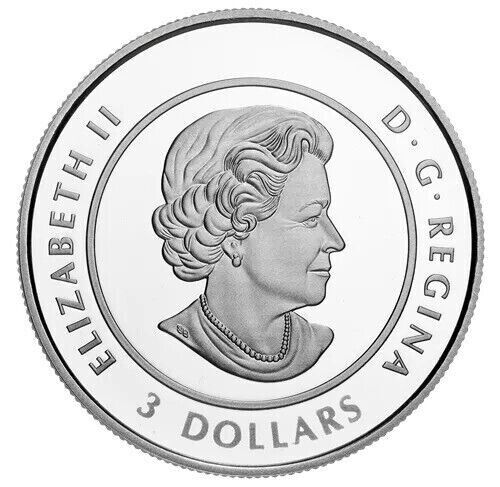 7.96g Silver Coin 2020 $3 Canada Celebration of Love with Swarovski Crystals OGP-classypw.com-5