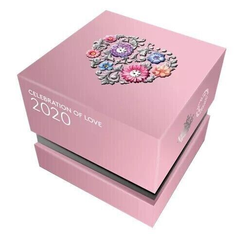 7.96g Silver Coin 2020 $3 Canada Celebration of Love with Swarovski Crystals OGP-classypw.com-6