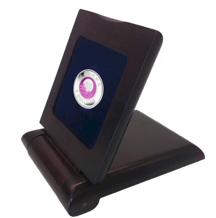 8.5g Sterling Silver &amp; Niobium Coin 2012 Canada Algonquin April Full Pink Moon