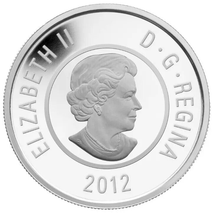 8.5g Sterling Silver &amp; Niobium Coin 2012 Canada Algonquin April Full Pink Moon