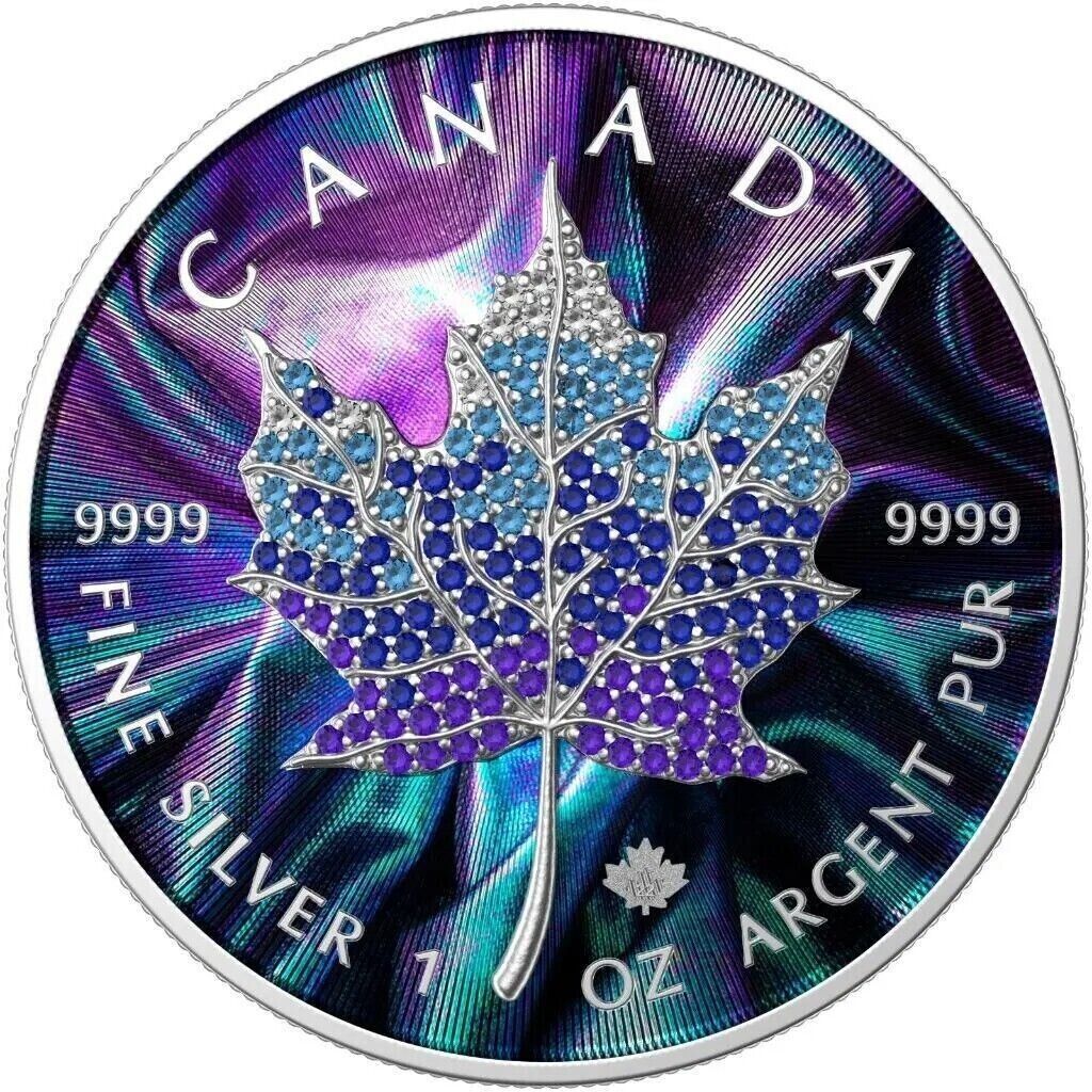 9 pieces - 1 Oz Silver Coin 2022 Canada $5 Maple Seasons April-December