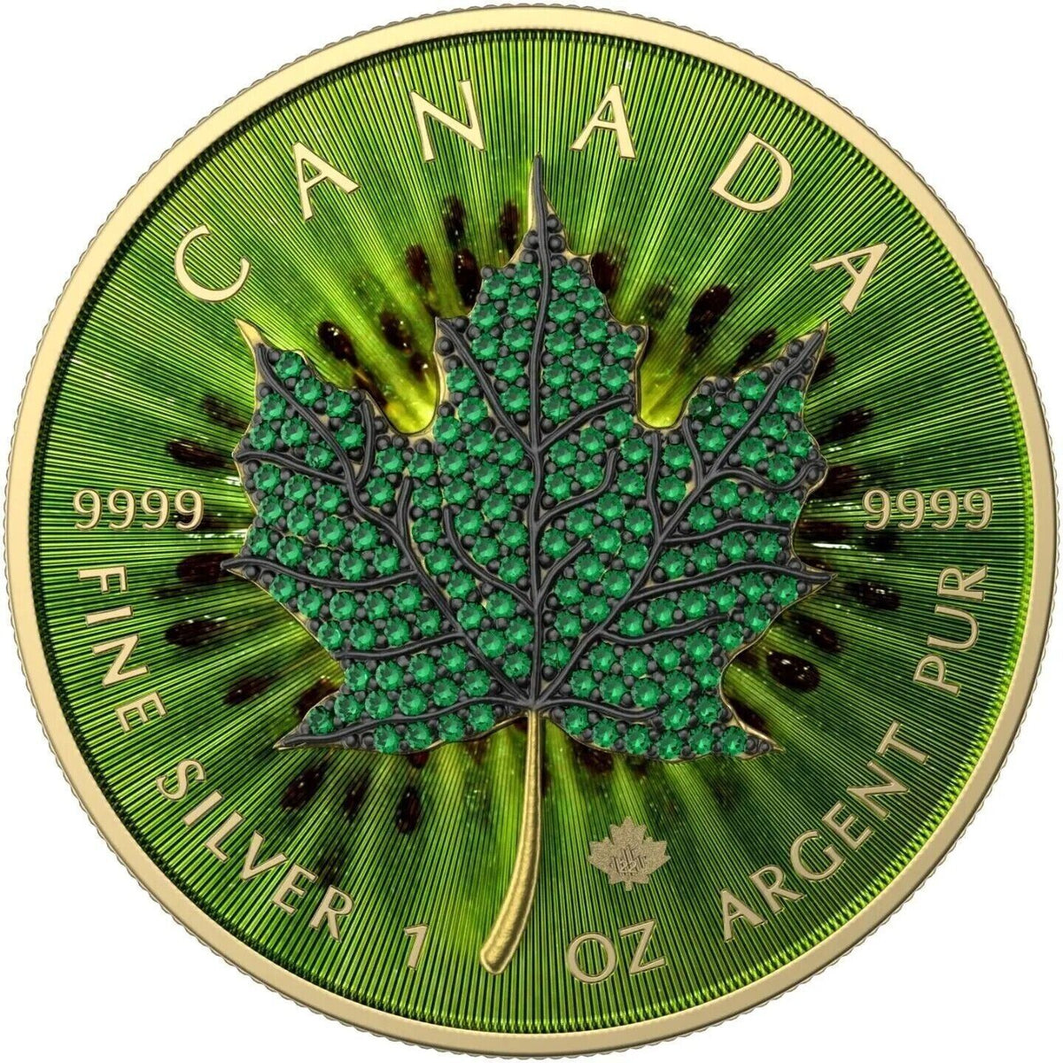 9 pieces - 1 Oz Silver Coin 2022 Canada $5 Maple Seasons April-December