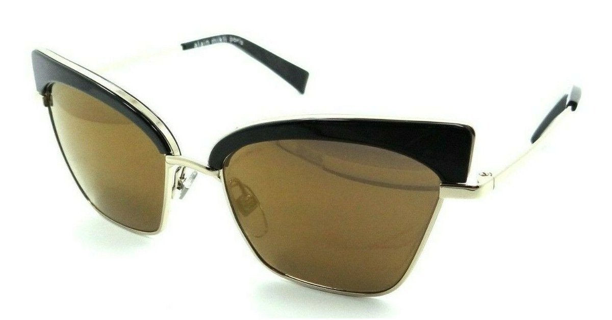 Alain Mikli Sunglasses A04005 004/F9 54-17-135 Alouette Black Marbled / Bronze-8053672701722-classypw.com-1