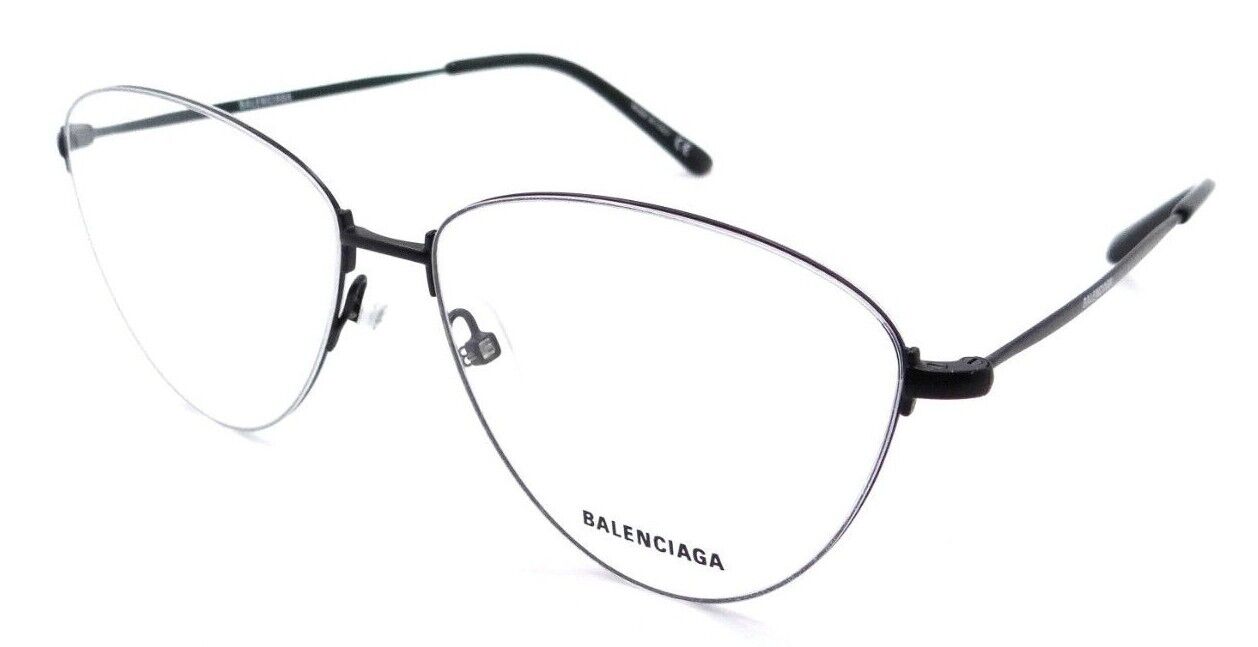 Balenciaga Eyeglasses Frames BB0034O 001 58-14-145 Black Made in Italy-889652205656-classypw.com-1