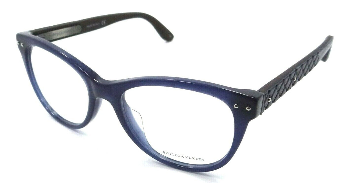Bottega Veneta Eyeglasses Frames BV0009OA 004 52-15-145 Blue / Brown Asian Fit-889652004990-classypw.com-1