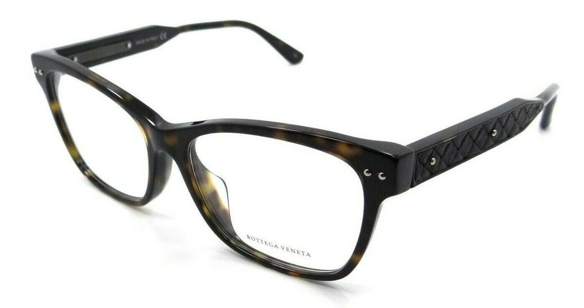 Bottega Veneta Eyeglasses Frames BV0016OA 002 53-15-145 Havana / Black Asian Fit-889652005256-classypw.com-1