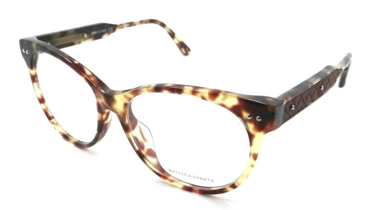 Bottega Veneta Eyeglasses Frames BV0016OA 005 52-16-145 Havana Italy Asian Fit-889652014197-classypw.com-1