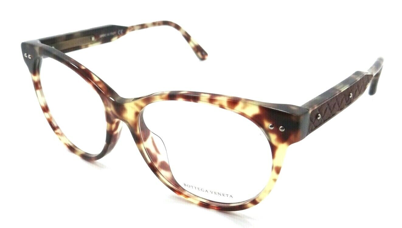 Bottega Veneta Eyeglasses Frames BV0016OA 005 52-16-145 Havana Italy Asian Fit-889652014197-classypw.com-1