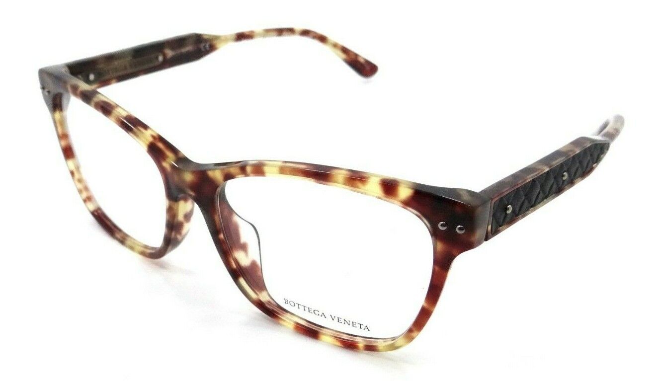 Bottega Veneta Eyeglasses Frames BV0016OA 005 53-15-145 Havana Italy Asian Fit-889652014159-classypw.com-1