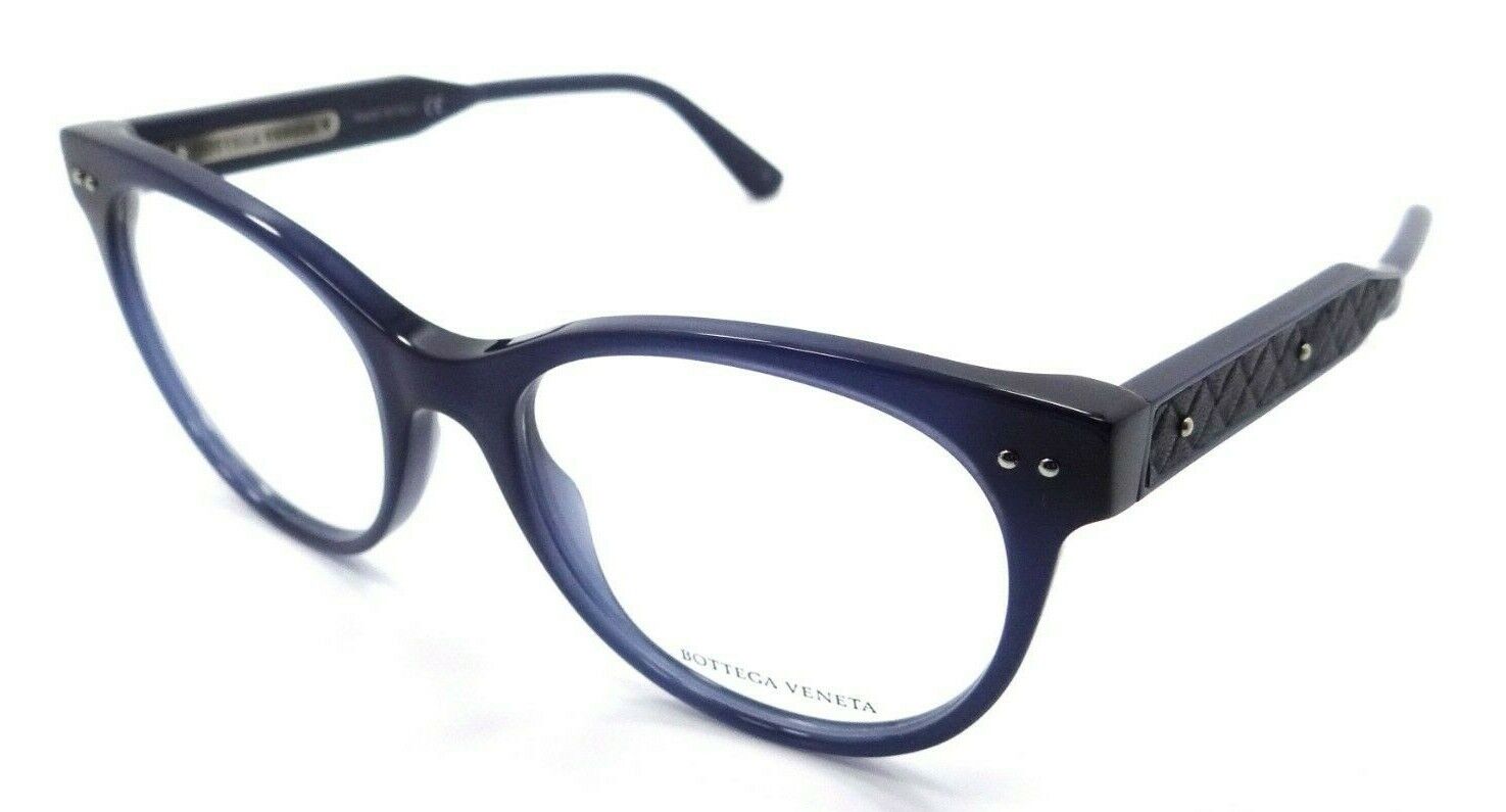 Bottega Veneta Eyeglasses Frames BV0017O 004 52-18-145 Blue Made in Italy-889652006109-classypw.com-1