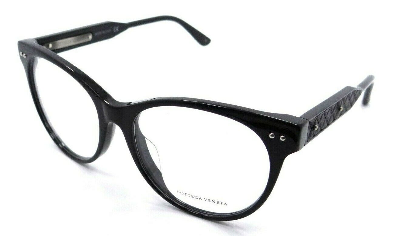 Bottega Veneta Eyeglasses Frames BV0017OA 001 52-16-145 Black Italy Asian Fit-889652006116-classypw.com-1