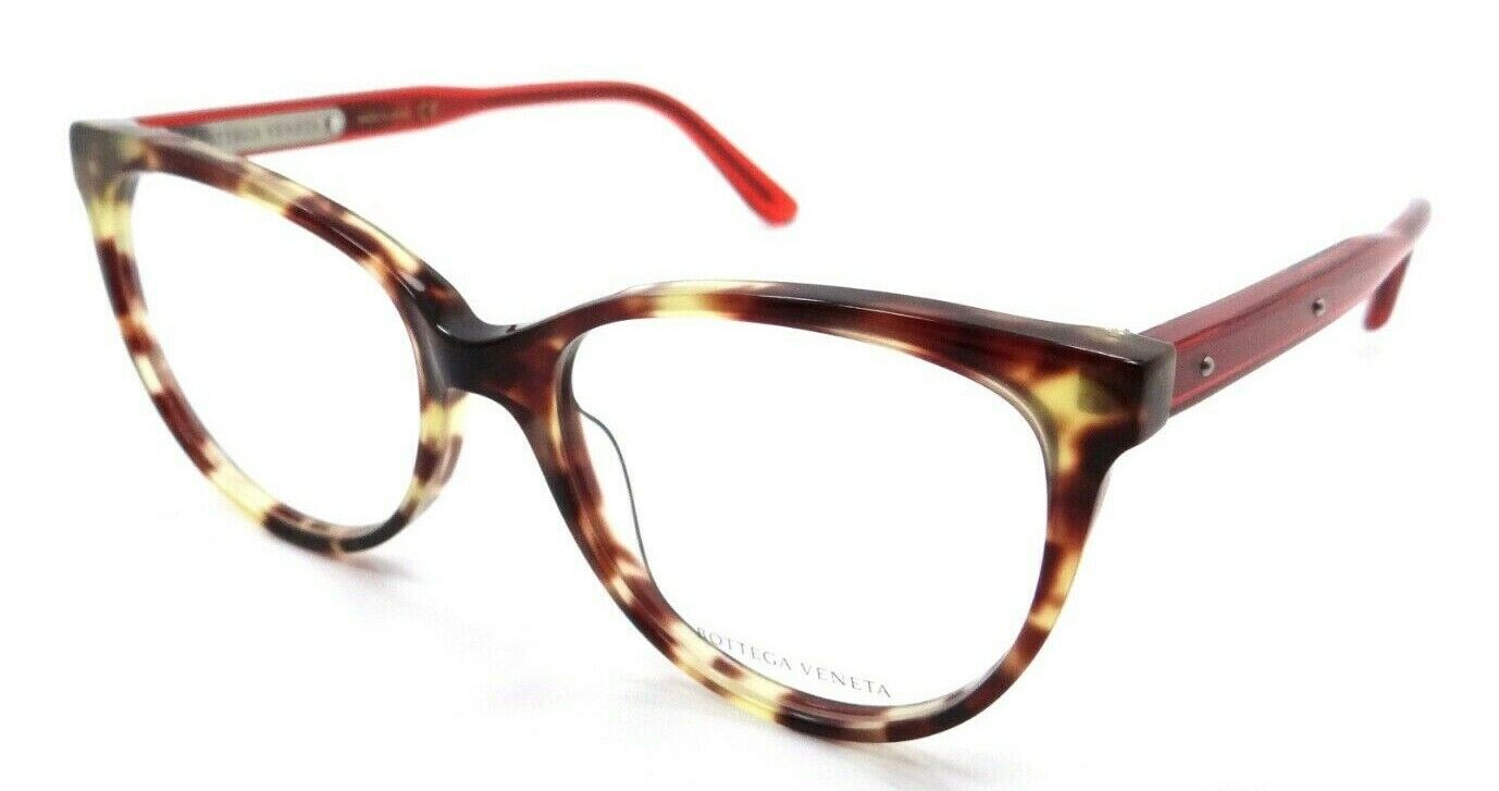 Bottega Veneta Eyeglasses Frames BV0025O 003 53-17-140 Honey Havana / Red Japan-889652012476-classypw.com-1
