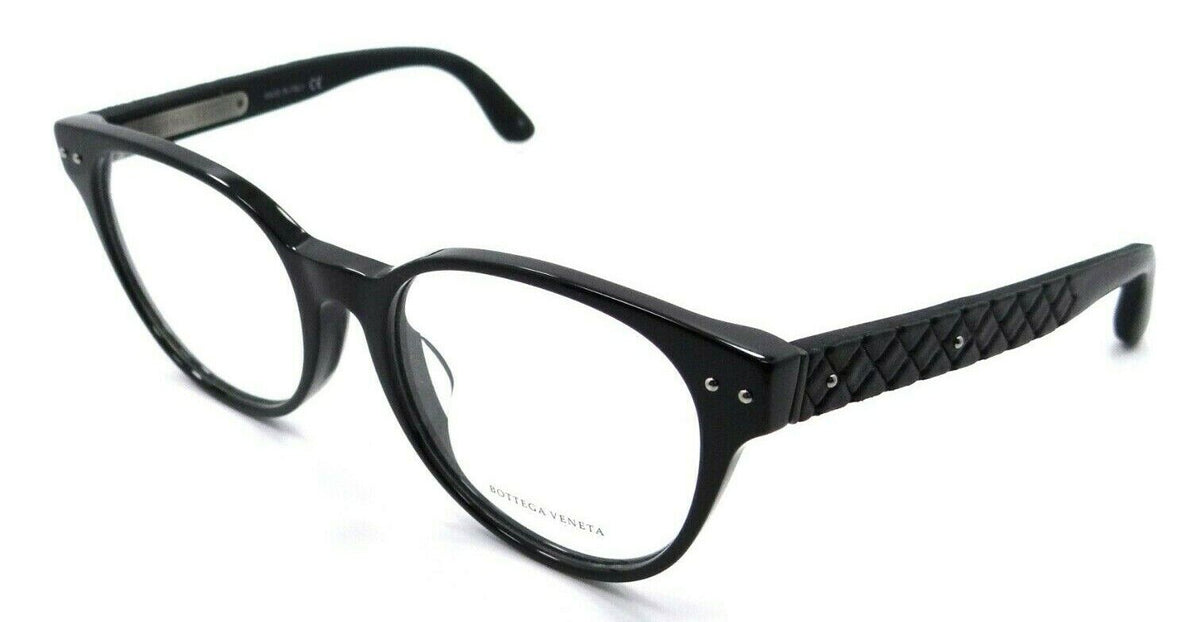 Bottega Veneta Eyeglasses Frames BV0046OA 001 52-18-145 Black Italy Asian Fit-889652013909-classypw.com-1