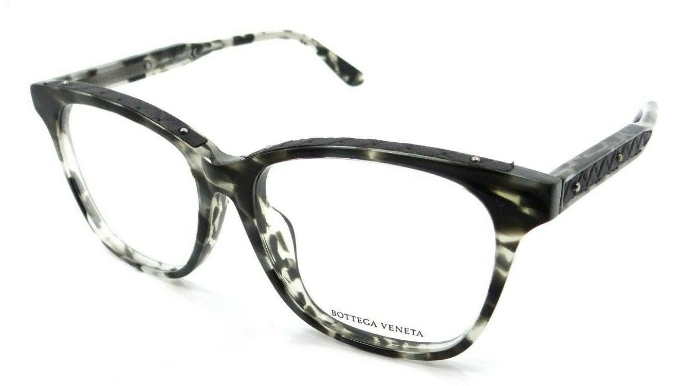 Bottega Veneta Eyeglasses Frames BV0070OA 004 55-15-145 Grey Havana Asian Fit-889652036410-classypw.com-1