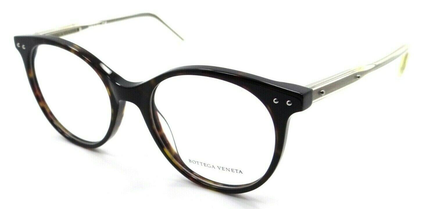 Bottega Veneta Eyeglasses Frames BV0081O 002 52-18-145 Havana / Yellow Italy-889652025483-classypw.com-1