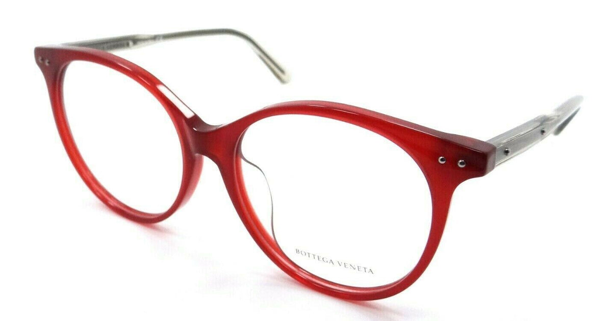 Bottega Veneta Eyeglasses Frames BV0081OA 003 54-16-145 Red Italy Asian Fit-889652036267-classypw.com-1