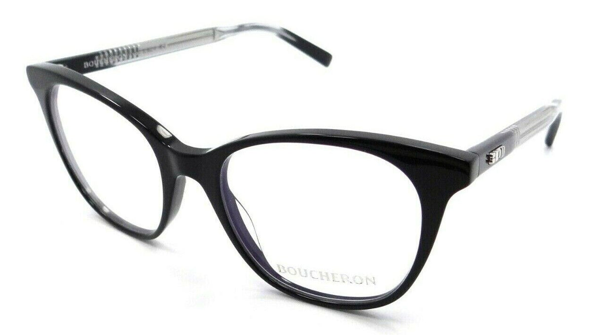 Boucheron Eyeglasses Frames BC0010O 001 50-18-140 Black / Gray Made in Italy-889652020303-classypw.com-1