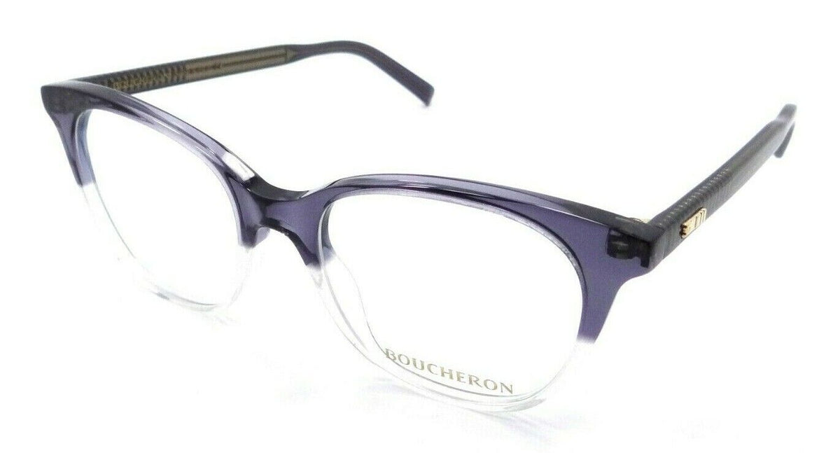 Boucheron Eyeglasses Frames BC0010O 006 50-18-140 Gray / Clear Made in Italy-889652036977-classypw.com-1