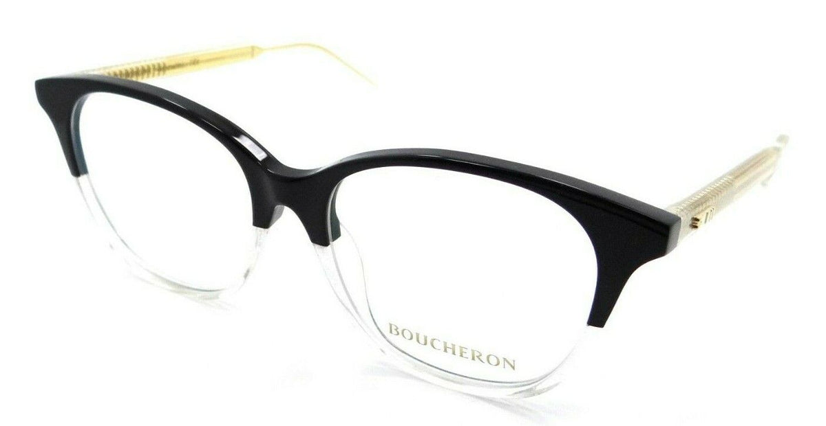 Boucheron Eyeglasses Frames BC0010OA 005 52-16-140 Black / Clear Asian Fit-889652036984-classypw.com-1