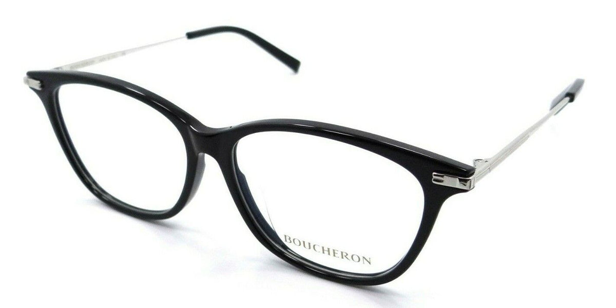 Boucheron Eyeglasses Frames BC0037OA 001 54-14-145 Black / Silver Asian Fit-889652065601-classypw.com-1