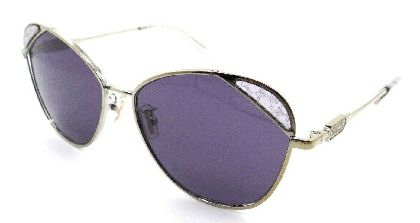 Coach Sunglasses HC 7119 93471A 59-16-140 L1167 Light Gold / Purple-725125309868-classypw.com-1