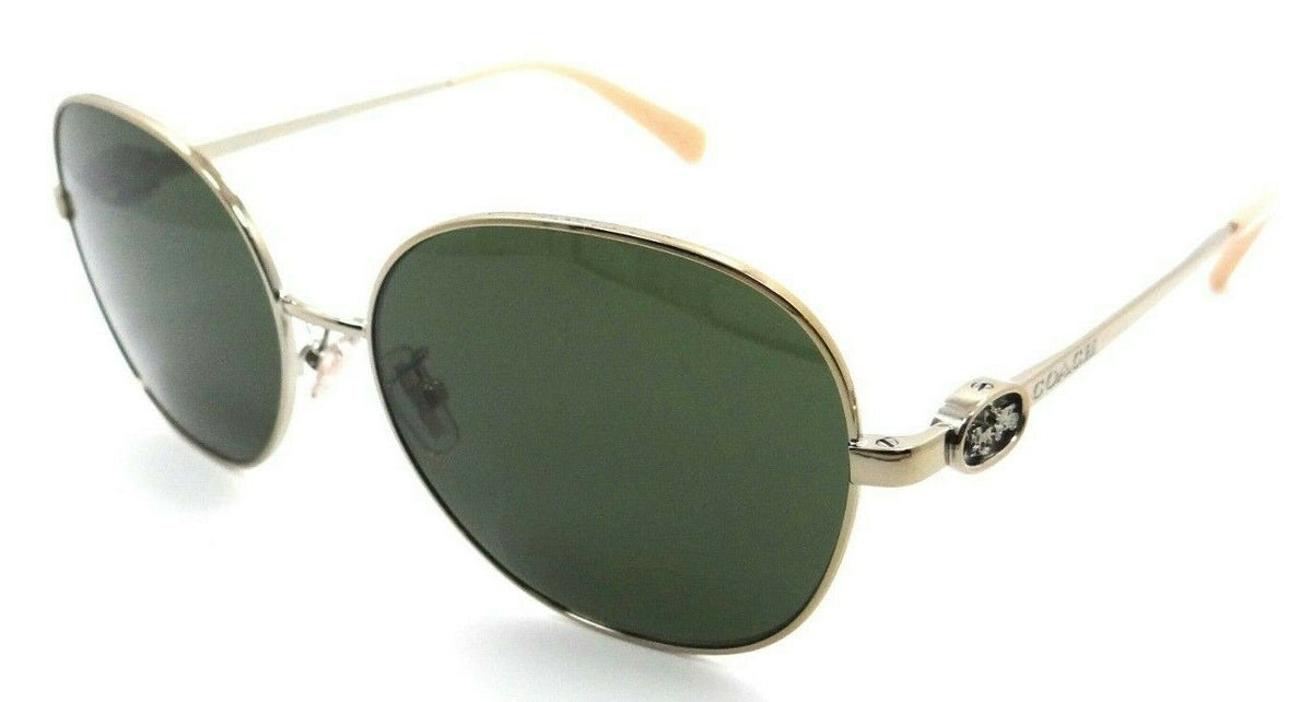 Coach Sunglasses HC 7123 900571 57-16-140 C3444 Light Gold / Green-725125368865-classypw.com-1