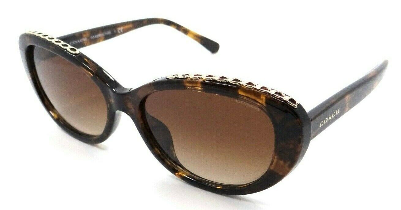 Coach Sunglasses HC 8296U 512074 56-16-140 L1150 Dark Havana / Brown Gradient-725125156455-classypw.com-1